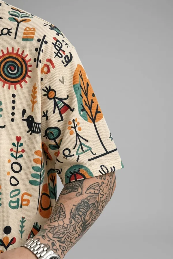 Cream_Premium_Fabric_Oversized_Printed_T_Shirt_For_Men
