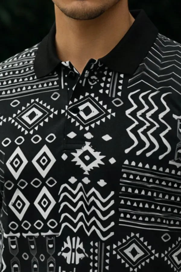 Black_Premium_Fabric_Regular_Printed_Polo_T_Shirt_For_Men