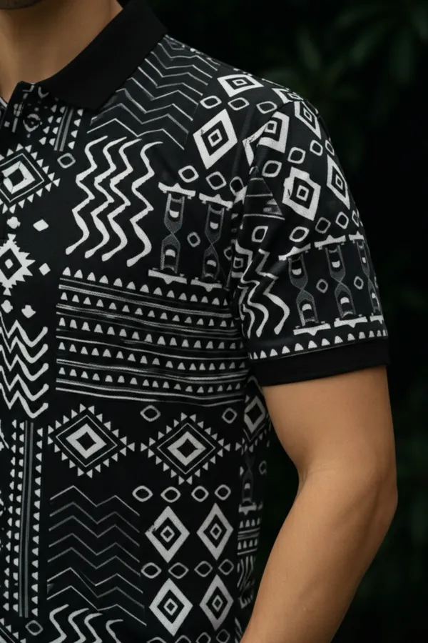 Black_Premium_Fabric_Regular_Printed_Polo_T_Shirt_For_Men