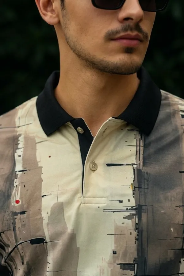 Tshirtsbuddy_Mens_Abstract_Cityscape_Print_Polo_Shirt_For_Men