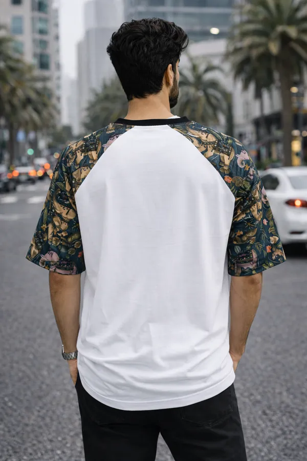 White_Premium_Fabric_Oversized_Printed_T_Shirt_For_Men