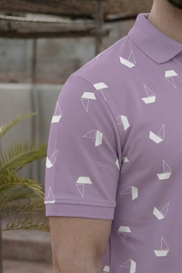 Tshirtsbuddy_Men's_Lavender_Polo_T-Shirt