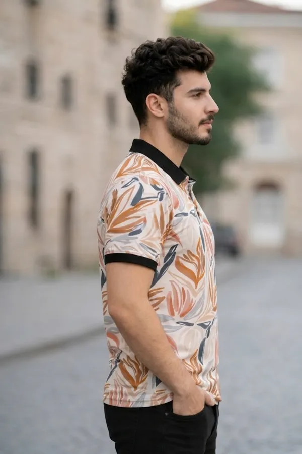 Tshirtsbuddy_Men's_Abstract__Floral_Polo_T-Shirt