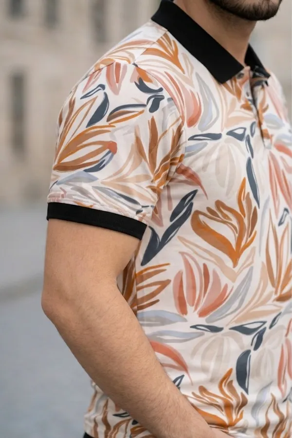 Tshirtsbuddy_Men's_Abstract__Floral_Polo_T-Shirt