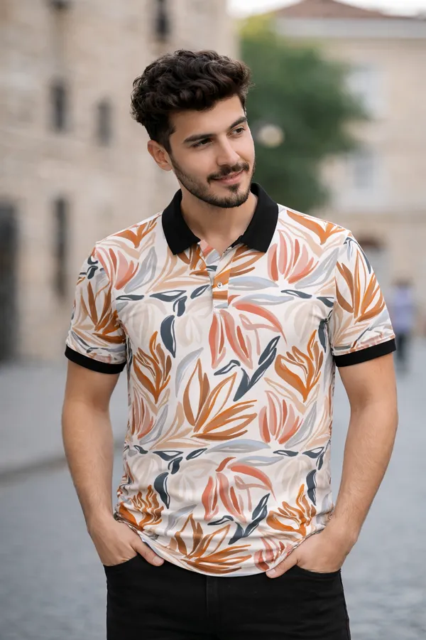 Tshirtsbuddy_Men's_Abstract__Floral_Polo_T-Shirt