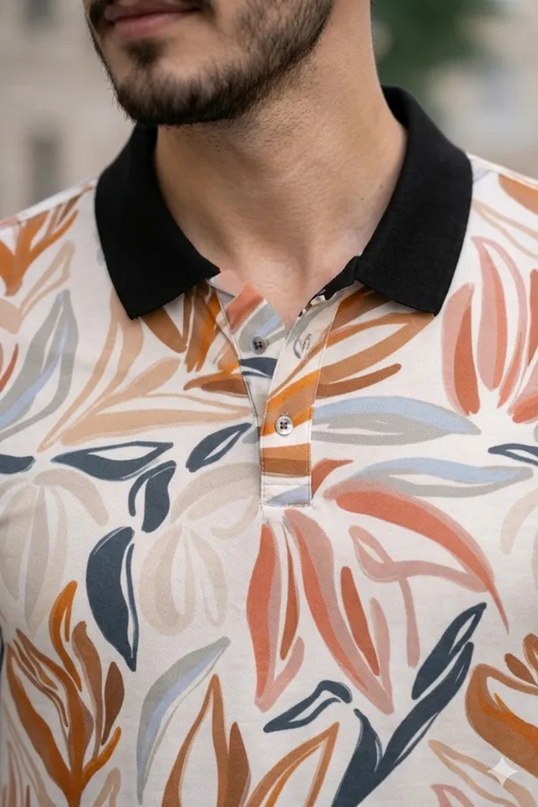 Tshirtsbuddy_Men's_Abstract__Floral_Polo_T-Shirt
