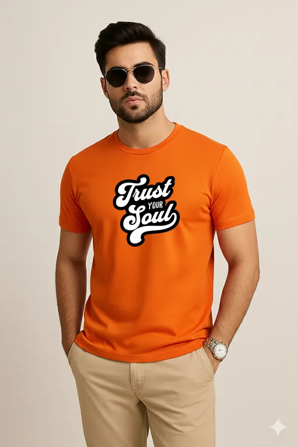 Orange_Premium_Cotton_Fabric_Regular_Round_Neck_T_Shirt_For_Men