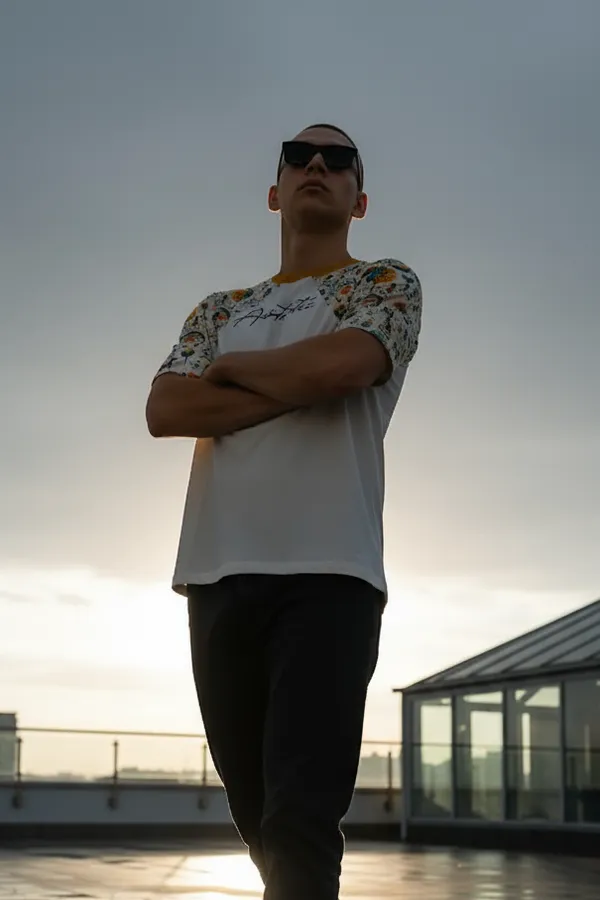 White_Premium_Fabric_Oversized_Printed_T_Shirt_For_Men