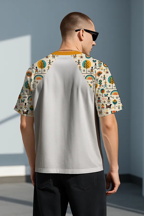 White_Premium_Fabric_Oversized_Printed_T_Shirt_For_Men
