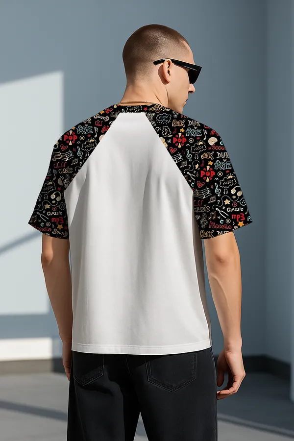 White_Premium_Fabric_Oversized_Printed_T_Shirt_For_Men