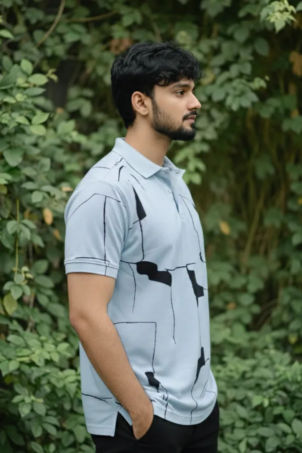 Tshirtsbuddy_Abstract_Print_Men's_Light_Blue_Polo_T-Shirt