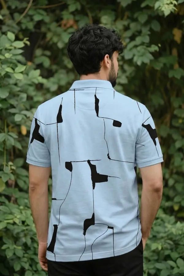 Tshirtsbuddy_Abstract_Print_Men's_Light_Blue_Polo_T-Shirt