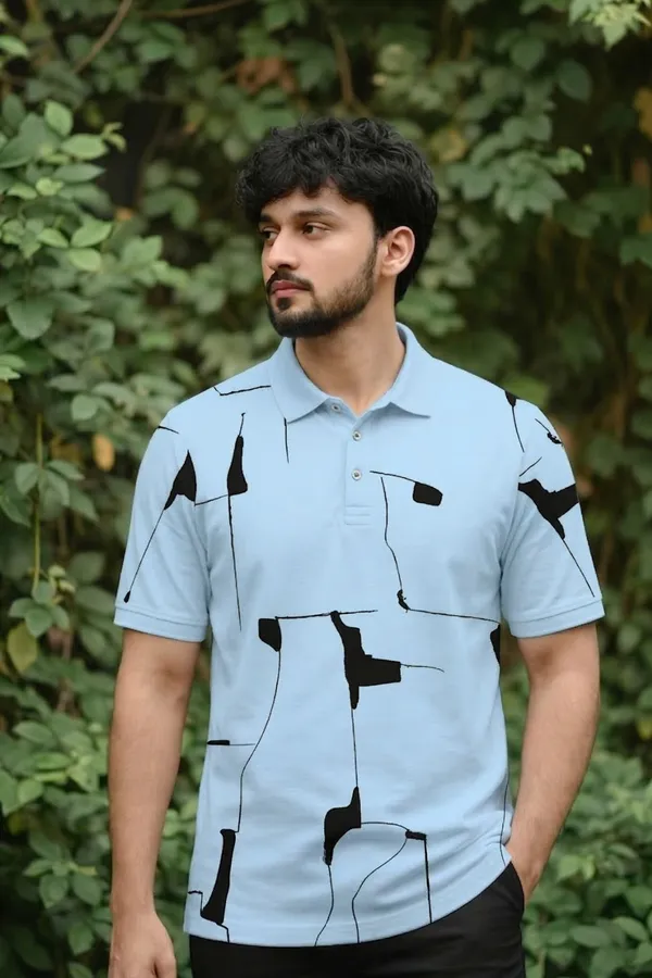 Tshirtsbuddy_Abstract_Print_Men's_Light_Blue_Polo_T-Shirt