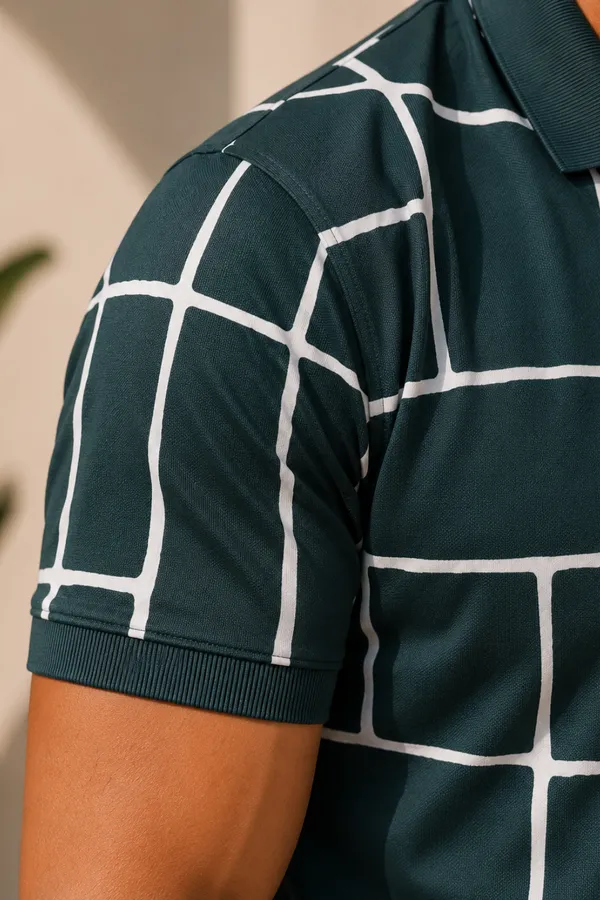 Tshirtsbuddy_Mens_Abstract_Geometric_Print_Polo_Shirt_-_Dark_Teal