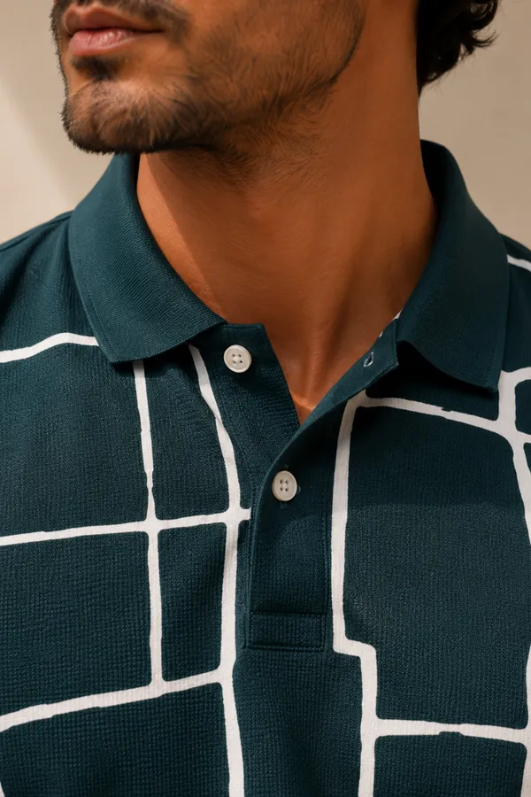 Tshirtsbuddy_Mens_Abstract_Geometric_Print_Polo_Shirt_-_Dark_Teal