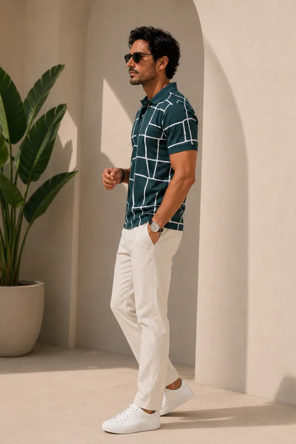Tshirtsbuddy_Mens_Abstract_Geometric_Print_Polo_Shirt_-_Dark_Teal