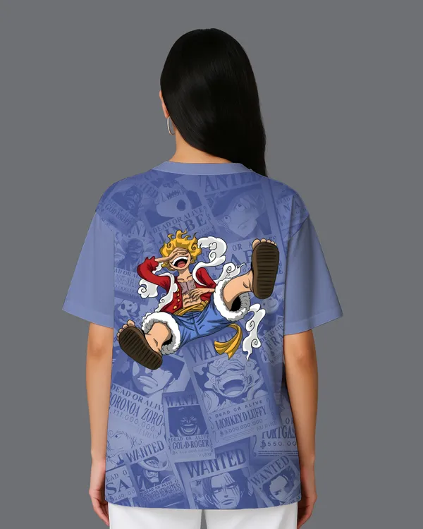 Blue_Premium_Fabric_Printed_Oversized_Fit_T_Shirt_For_Women