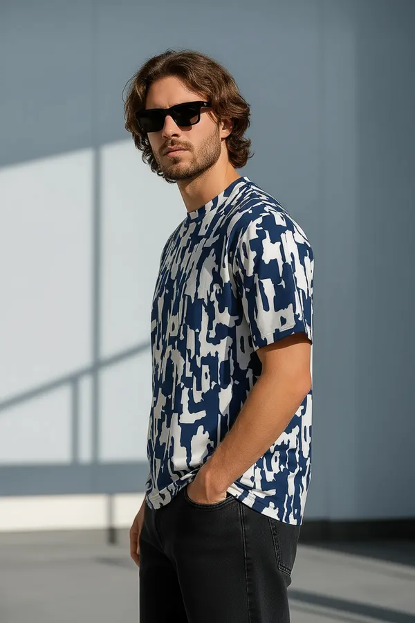 Blue_Premium_Fabric_Oversized_Printed_T_Shirt_For_Men
