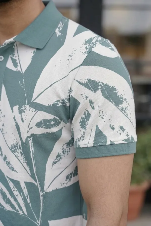 TshirtsBuddy_Mens_Rustic_Distressed_White_Leaf_Print_Polo_Tshirt