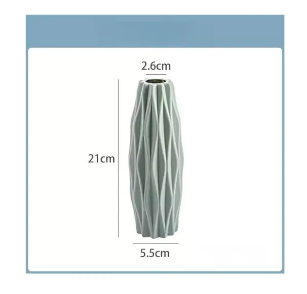 Blue_Modern_Textured_Decorative_Vase__|_Lightweight_&_Customizable_21cm