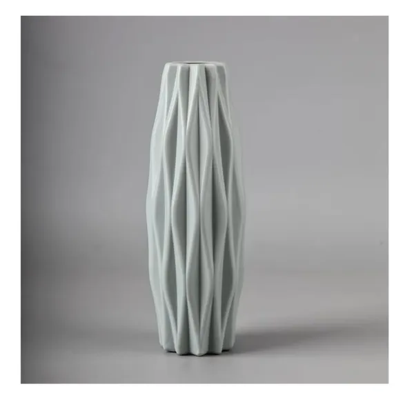 Blue_Modern_Textured_Decorative_Vase__|_Lightweight_&_Customizable_21cm