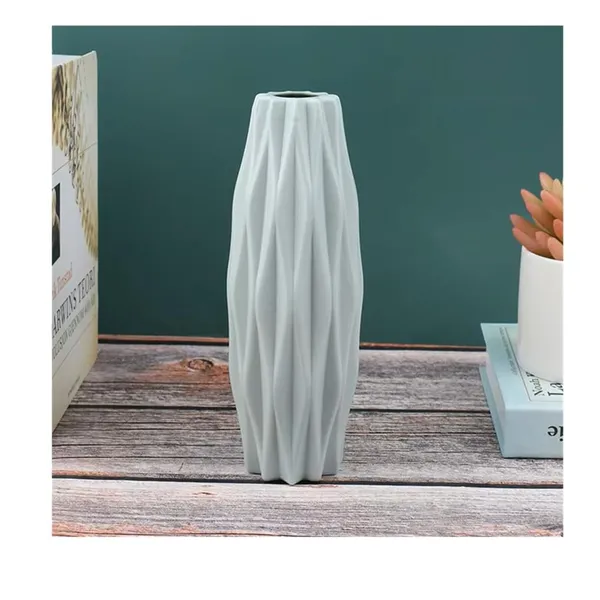 Blue_Modern_Textured_Decorative_Vase__|_Lightweight_&_Customizable_21cm