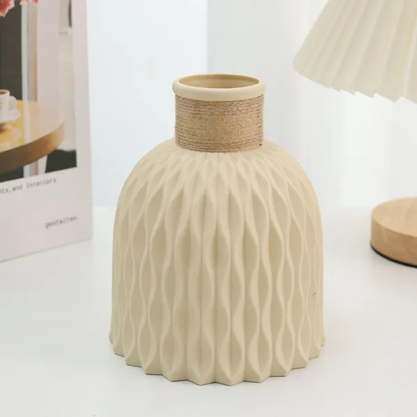 Premium_Decorative_Beige_Vase_(Only_Vase_No_Flowers)