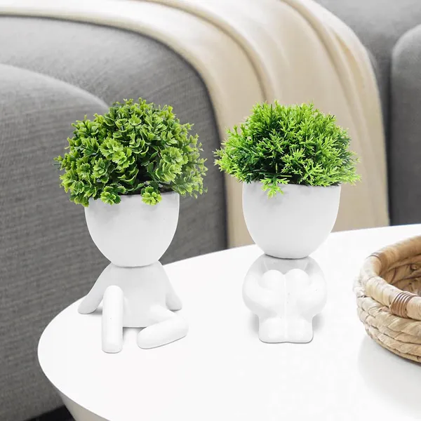 Pack_Of_4_White_Human_Shaped_Planter_Pots_With_Artificial_Plants_Minimalist_Decorative_Figurine_Planters_For_Home_Or_Office_Decor_(17_cm)