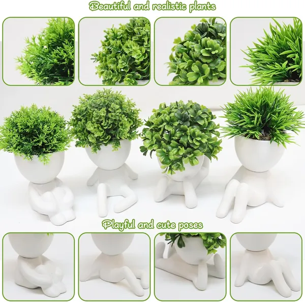 Pack_Of_4_White_Human_Shaped_Planter_Pots_With_Artificial_Plants_Minimalist_Decorative_Figurine_Planters_For_Home_Or_Office_Decor_(17_cm)