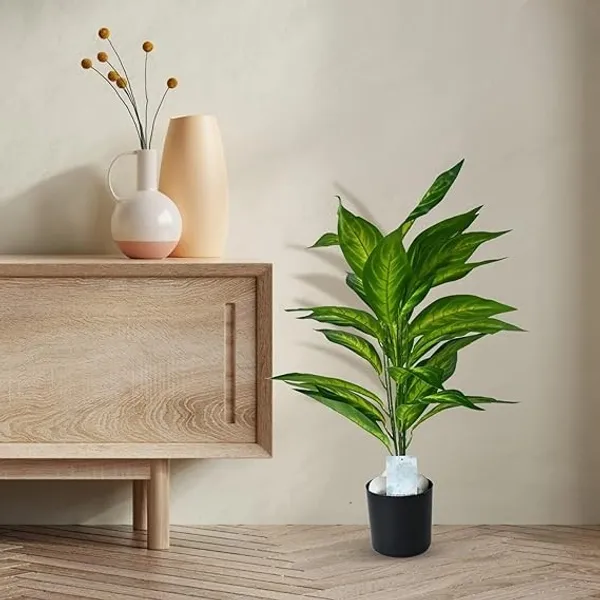 2_Feet_JJ_HOMES_Artificial_Green_Dieffenbachia_Plant_with_Pot_28_Inch_Decorative_Faux_Plant_for_Home_&_Office_Decor