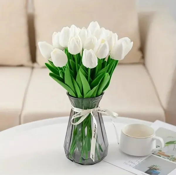 Artificial_Tulip_Flowers_Bunch_Set_of_5_Stems_|_Real_Touch_White_Tulips_for_Home_Decor,_Table_Centrepiece,_Office_&_Gifting