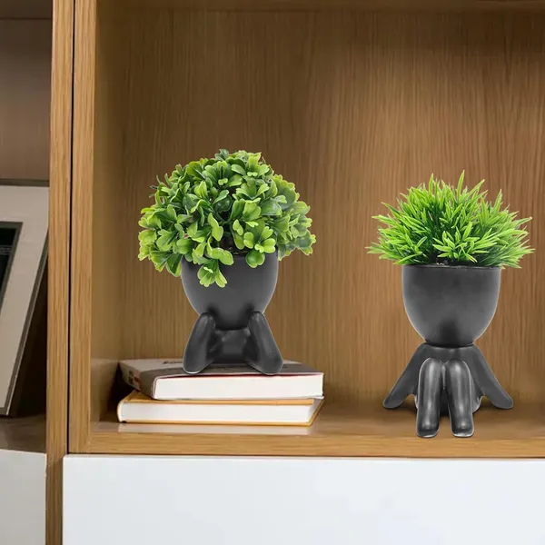 Pack_Of_4_Black_Cute_Human_Shaped_Planter_Pots_With_Artificial_Plants_Modern_Decorative_Figurine_Planters_For_Home_Or_Office