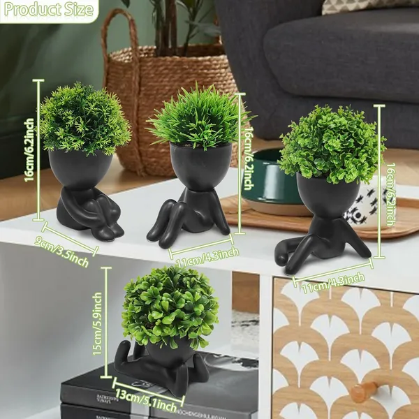 Pack_Of_4_Black_Cute_Human_Shaped_Planter_Pots_With_Artificial_Plants_Modern_Decorative_Figurine_Planters_For_Home_Or_Office