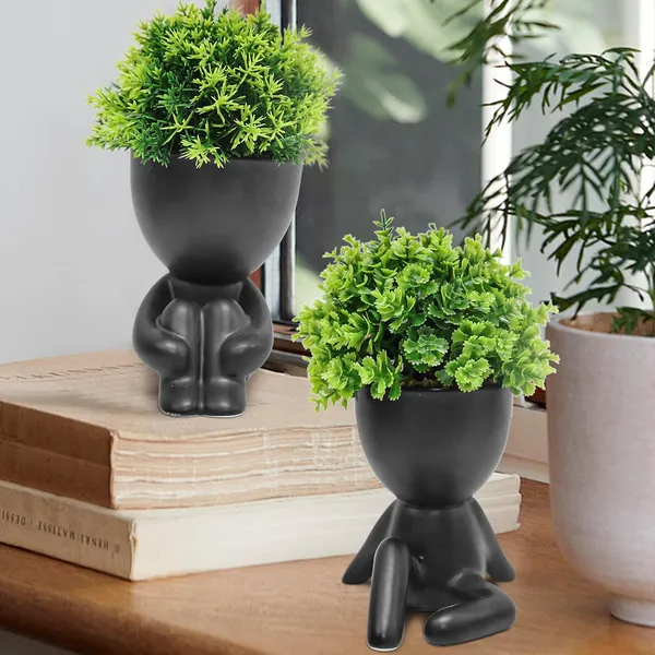 Pack_Of_4_Black_Cute_Human_Shaped_Planter_Pots_With_Artificial_Plants_Modern_Decorative_Figurine_Planters_For_Home_Or_Office