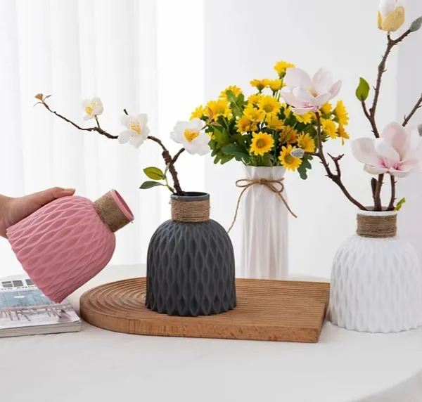 Premium_Decorative_Grey_Vase_(Only_Vase__No_Flowers)