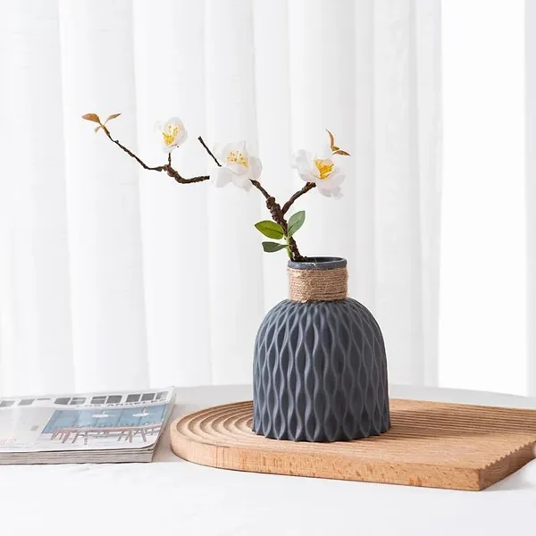 Premium_Decorative_Grey_Vase_(Only_Vase__No_Flowers)