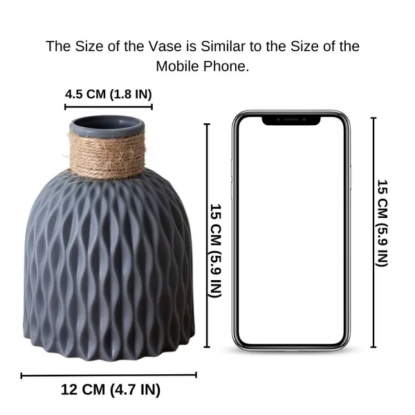 Premium_Decorative_Grey_Vase_(Only_Vase__No_Flowers)