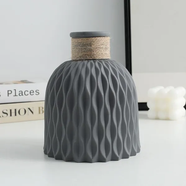 Premium_Decorative_Grey_Vase_(Only_Vase__No_Flowers)