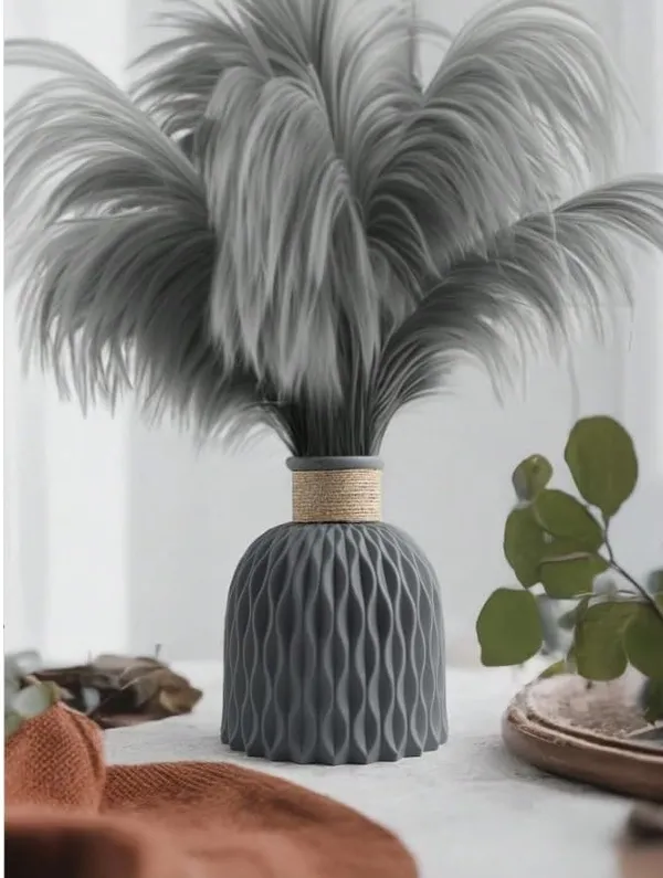 Premium_Decorative_Grey_Vase_(Only_Vase__No_Flowers)