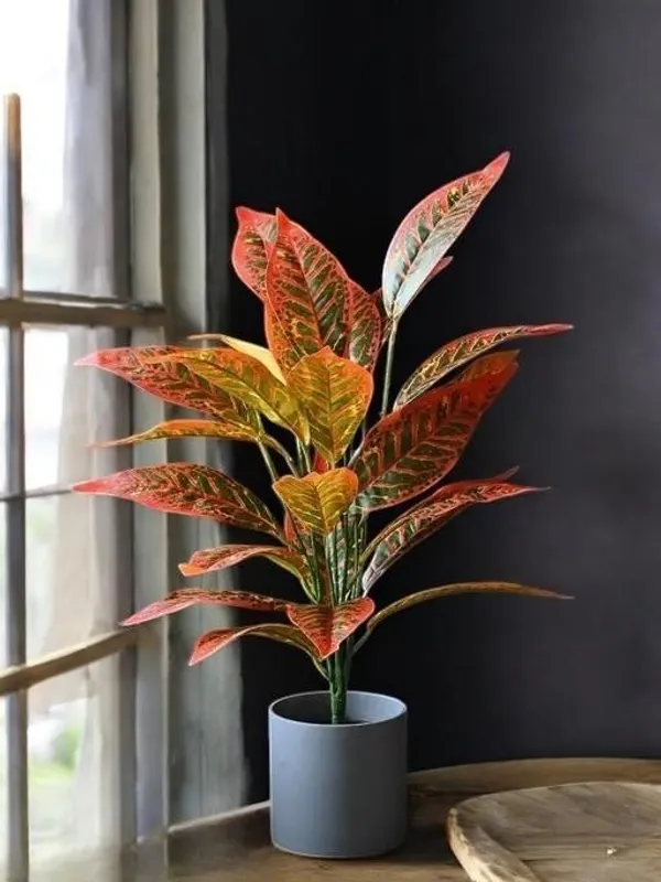 2_Feet_Vibrant_Artificial_Croton_Plant_in_Sleek_Grey_Pot_Lifelike_Indoor_Decor