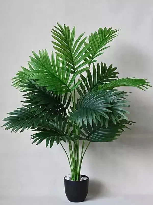 2.5_Feet_Lifelike_Artificial_Palm_Plant_in_Matte_Black_Pot_Elegant_Green_Decor_for_Indoors