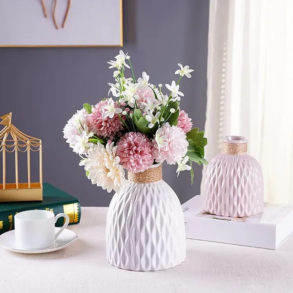 Premium_Decorative_White_Vase_(Only_Vase_No_Flowers)