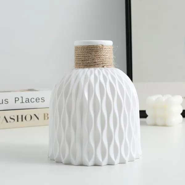 Premium_Decorative_White_Vase_(Only_Vase_No_Flowers)