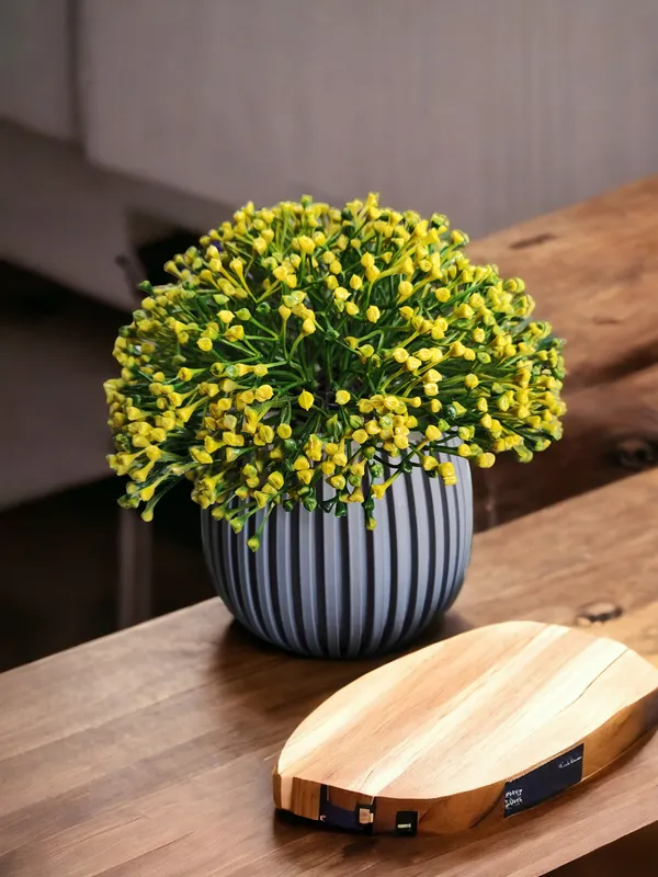 Grey_3D_Geometric_Pot_With_Faux_Leafy_Plant_Minimalist_Table_top_Decor