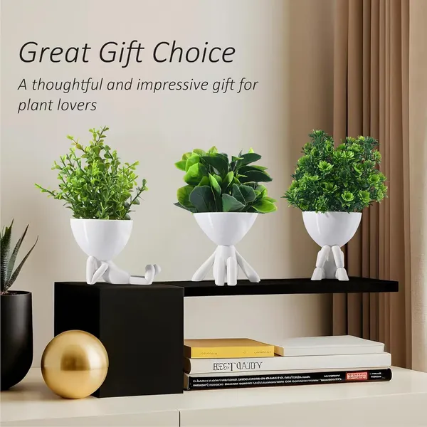 Pack_Of_3_White_Cute_Human_Shaped_Planter_Pots_With_Artificial_Plants_Modern_Decorative_Figurine_Planters_For_Home_Or_Office