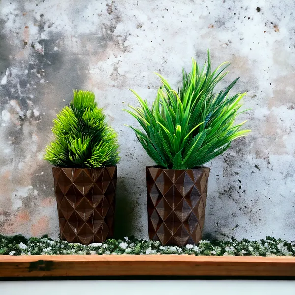 Brown_Artificial_Plant_In_Geometric_Planter_Modern_Faux_Succulent_For_Home_Or_Office_Decor