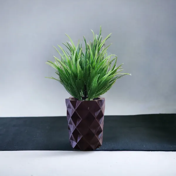 Brown_Artificial_Plant_In_Geometric_Planter_Modern_Faux_Succulent_For_Home_Or_Office_Decor