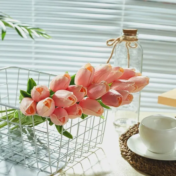 Artificial_Tulip_Flowers_Bunch_Set_of_5_Stems_|_Real_Touch_White_Pink_Tulips_for_Home_Decor,_Table_Centrepiece,_Office_&_Gifting