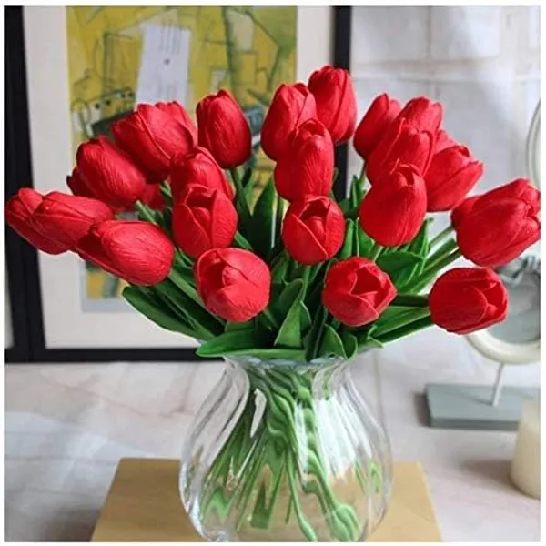 Artificial_Tulip_Flowers_Bunch__Set_of_5_Stems_|_Real_Touch_Red_Tulips_for_Home_Decor,_Table_Centrepiece,_Office_&_Gifting