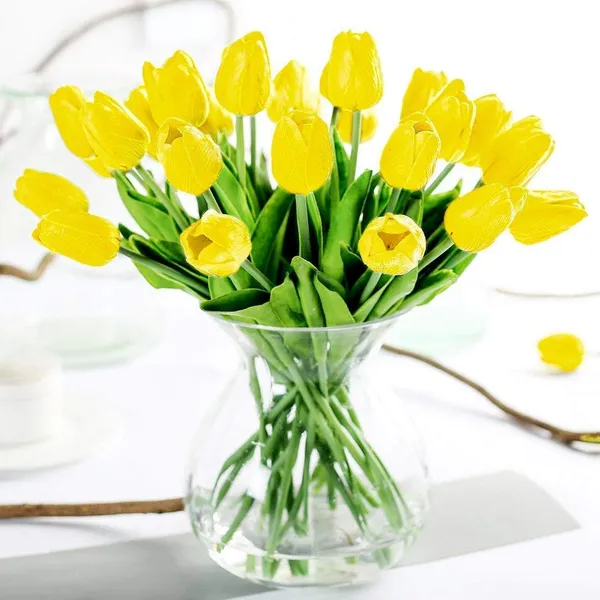 Artificial_Tulip_Flowers_Bunch_Set_of_5_Stems_|_Real_Touch_Yellow_Tulips_for_Home_Decor,_Table_Centrepiece,_Office_&_Gifting